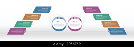 Présentation du plan d'entreprise et présentation des données Illustration de Vecteur