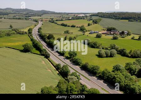 M50 Gloucestershire photo par Antony Thompson - Thousand Word Media, PAS DE VENTE, PAS DE SYNDICATION. Contact pour plus d'informations mob: 07775556610 web: ww Banque D'Images