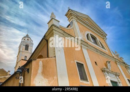Corse, Ajaccio, la cathédrale colorée de notre-Dame de l'Assomption dans le centre historique Banque D'Images