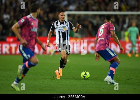 Udine, Italie. 04th juin 2023. Friuli - stade Dacia Arena, Udine, Italie, 04 juin 2023, Udinese Florian Thauvin en action pendant Udinese Calcio vs Juventus FC - italian soccer série A Match Credit: Live Media Publishing Group/Alay Live News Banque D'Images