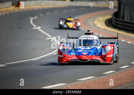 13 FARANO John (CAN), TAYLOR Ricky (usa), RAST René (ger), Tour Motorsport, Oreca 07 - Gibson, action pendant la journée d'essai des 24 heures du Mans 2023 sur le circuit des 24 heures du Mans sur 4 juin 2023 au Mans, France - photo Frédéric le Floc'h / DPPI Banque D'Images
