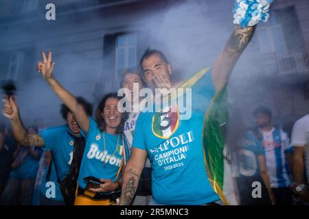 Naples, Italie. 04th juin 2023. Série italienne A, célébration de la victoire de Scudetto, Naples, Italie, juin 4th, 2023. © photo: Cinzia Camela. Crédit : Agence photo indépendante/Alamy Live News Banque D'Images