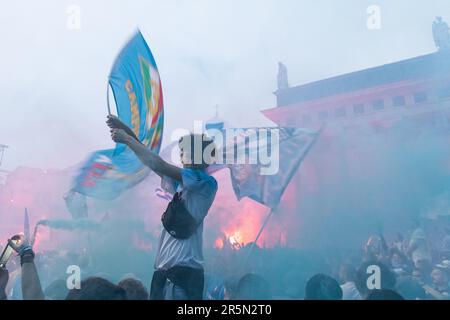 Naples, Italie. 04th juin 2023. Série italienne A, célébration de la victoire de Scudetto, Naples, Italie, juin 4th, 2023. © photo: Cinzia Camela. Crédit : Agence photo indépendante/Alamy Live News Banque D'Images