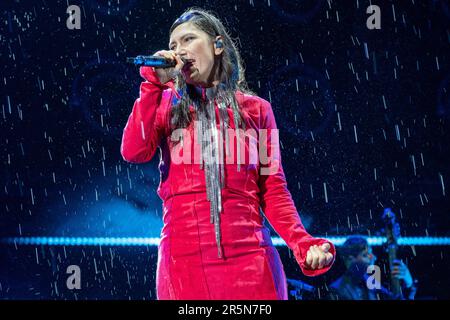 L'auteur-compositeur italien Elisa Toffoli, comme le sait Elisa Stage name pendant ses spectacles en direct à l'Arena di Verona pour sa nuit intime - deux nuits seulement, sur 4 juin 2023 à Vérone, Italie. (Photo de Roberto Tommasini/NurPhoto) Credit: NurPhoto SRL/Alay Live News Banque D'Images