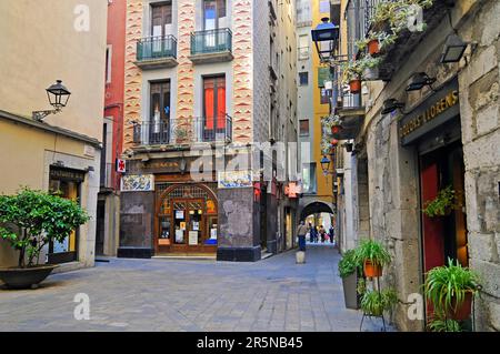 Barri Vell, Gérone, Catalogne, Espagne, Gérone Banque D'Images