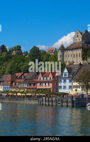 Meersburg, Château, Lac de Constance, Bade-Wurtemberg, Allemagne Banque D'Images