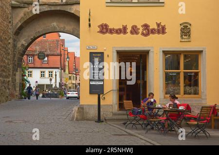 Markuturm, Markus Tower, Rothenburg ob der Tauber, Romantic Road, Franconie Banque D'Images