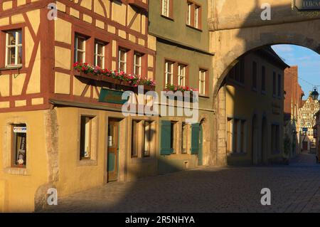 Markuturm, Markus Tower, Rothenburg ob der Tauber, Romantic Road, Franconie Banque D'Images