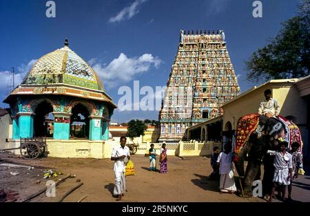 Kumbheswalar Siva temple à Kumbakonam, Tamil Nadu, Inde, Asie Banque D'Images