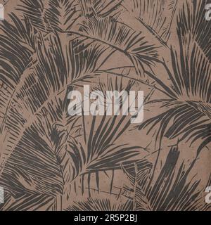 Fond botanique. Motif pour matériaux, décorations murales, couvertures . Vintage grunge vieux . Banque D'Images