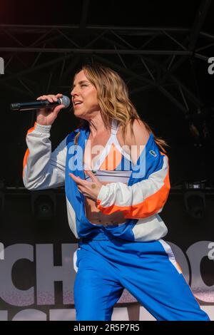 Melanie C, Mel C, qui se produit au Wychwood Festival, Cheltenham, Royaume-Uni. 4 juin 2023 Banque D'Images