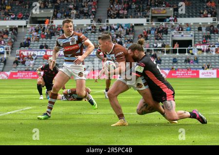 Betfred Super League Rugby, week-end magique, St James Park, Newcastle, dimanche 4th juin 2023, St Helens 48 - 6 Huddersfield Giants, Royaume-Uni Banque D'Images