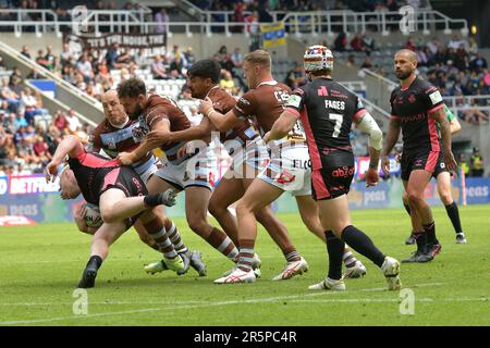 Betfred Super League Rugby, week-end magique, St James Park, Newcastle, dimanche 4th juin 2023, St Helens 48 - 6 Huddersfield Giants, Royaume-Uni Banque D'Images