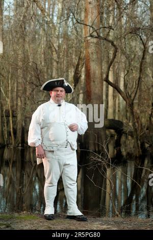 Portraits des réacteurs au champ de bataille national de Moores Creek, NC Banque D'Images