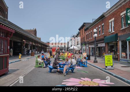 Quartier Byward Market d'Ottawa, Ontario, Canada Banque D'Images