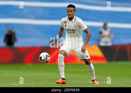 Madrid, Espagne. 04th juin 2023. Eder Militao du Real Madrid CF pendant le match de la Liga entre le Real Madrid et le Club Athlétique, a joué au stade Santiago Bernabeu sur 4 juin 2023 à Madrid, en Espagne. (Photo de Cesar Cebola/PRESSIN) Credit: PRESSINPHOTO SPORTS AGENCY/Alay Live News Banque D'Images