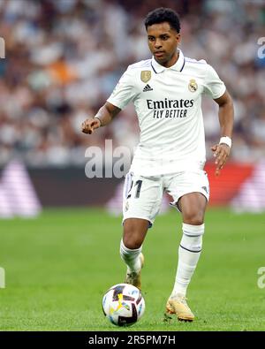 Madrid, Espagne. 04th juin 2023. Rodrygo sort du Real Madrid CF pendant le match de la Liga entre le Real Madrid et le Club Athlétique joué au stade Santiago Bernabeu sur 4 juin 2023 à Madrid, Espagne. (Photo de Cesar Cebola/PRESSIN) Credit: PRESSINPHOTO SPORTS AGENCY/Alay Live News Banque D'Images