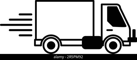 Illustration isolée du modèle de conception d'icône de chariot Illustration de Vecteur