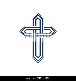 Cross logo Icon design Difference volontaires et concept sur le modèle de l'alliance. Signe vectoriel Illustration de Vecteur