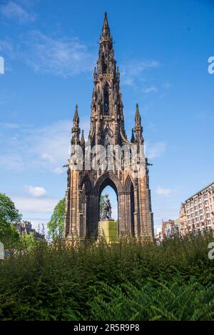 L'emblématique Scott Monument à Édimbourg, en Écosse Banque D'Images