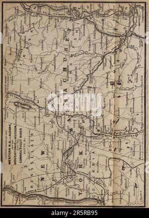 Manuel illustré d'Appletons sur le voyage américain. Un guide complet et fiable ... à ... Les États-Unis et les provinces britanniques. Avec des cartes détaillées de toutes les régions du pays, et des photos de lieux et scènes célèbres, à partir de dessins originaux de l'auteur et d'autres artistes Banque D'Images