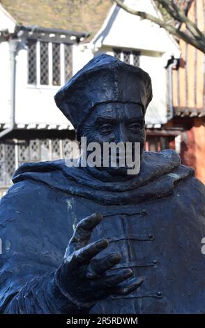 statue de thomas wolsey, ipswich, angleterre Banque D'Images