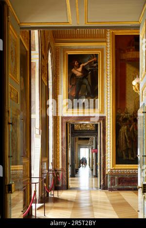 France, Yvelines, Versailles, château de Versailles classé au patrimoine mondial de l'UNESCO, Musée de l'Histoire de France créé par le roi Louis Philippe dans l'aile Sud, Galerie des batailles Banque D'Images