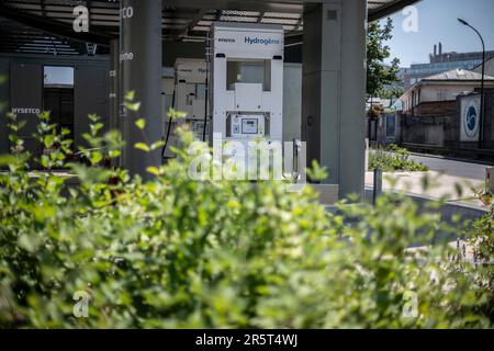 Paris, France. 05th juin 2023. La nouvelle station de production et de distribution d'hydrogène Hysetco à Paris, en France, sur 5 juin 2023. Photo par Eliot Blondt/ABACAPRESS.COM crédit: Abaca Press/Alay Live News Banque D'Images