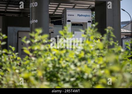 Paris, France. 05th juin 2023. La nouvelle station de production et de distribution d'hydrogène Hysetco à Paris, en France, sur 5 juin 2023. Photo par Eliot Blondt/ABACAPRESS.COM crédit: Abaca Press/Alay Live News Banque D'Images