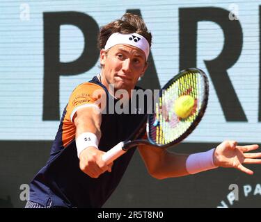 Paris, France. 05th juin 2023. Roland Garros Paris Français ouvert 2023 jour 9 05/06/2023 Casper Ruud (NOR) remporte le quatrième tour de match crédit: Roger Parker/Alay Live News Banque D'Images
