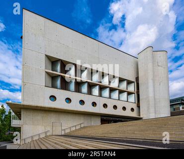 Nouvelle extension de la Bibliothèque d'État du Bade-Wurtemberg. Stuttgart, Bade-Wurtemberg, Allemagne, Europe Banque D'Images