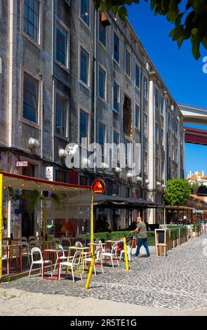 L'usine LX possède de nombreux anciens entrepôts convertis en restaurants, bars et lieux d'art Banque D'Images