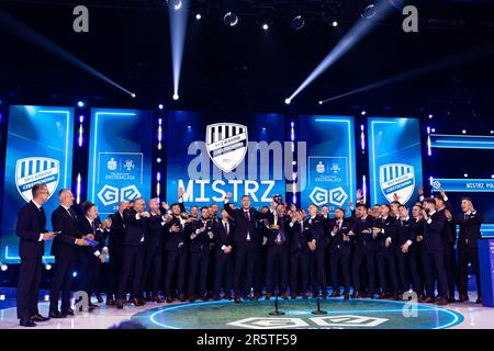 Varsovie, Pologne. 29th mai 2023. Équipe de Rakow Czestochowa vue pendant le Gala d'Ekstraklasa 2023 à Varsovie. Crédit : SOPA Images Limited/Alamy Live News Banque D'Images