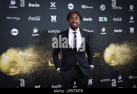 Bruxelles, Belgique. 05th juin 2023. Mike Tresor Ndayishimiye de Genk photographié avant les Pro League Awards, organisé par la Pro League à Bruxelles, le lundi 05 juin 2023. BELGA PHOTO VIRGINIE LEFOUR crédit: Belga News Agency/Alay Live News Banque D'Images