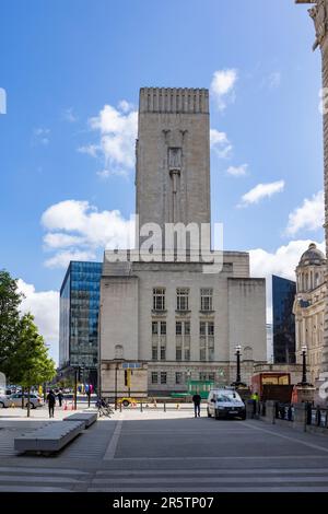 Liverpool (royaume-uni) le 16 mai 2023 le bâtiment art déco très orné et l'axe de ventilation du tunnel Mersey Liverpool Banque D'Images