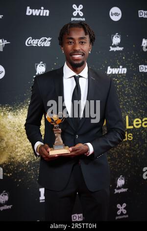 Bruxelles, Belgique. 05th juin 2023. Mike Tresor Ndayishimiye de Genk photographié lors des Pro League Awards, organisés par la Pro League à Bruxelles, le lundi 05 juin 2023. BELGA PHOTO VIRGINIE LEFOUR crédit: Belga News Agency/Alay Live News Banque D'Images