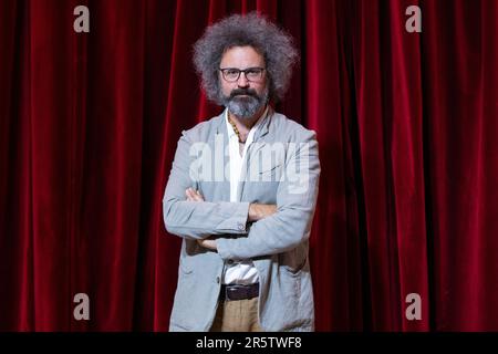 Rome, Italie. 05th juin 2023. Simone Cristicchi participe à la séance photo de la présentation de la saison 2023/2024 du Théâtre de Brancaccio à Rome (photo de Matteo Nardone/Pacific Press) crédit: Pacific Press Media production Corp./Alay Live News Banque D'Images