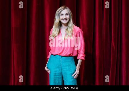 Rome, Italie. 05th juin 2023. Lorella Cuccarini participe à la séance photo de la présentation de la saison 2023/2024 du Théâtre de Brancaccio à Rome (photo de Matteo Nardone/Pacific Press) Credit: Pacific Press Media production Corp./Alay Live News Banque D'Images