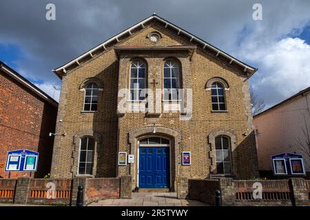 Essex, Royaume-Uni - 24 mars 2023 : l'extérieur de l'église méthodiste Maldon, dans la ville de Maldon, Essex, Royaume-Uni. Banque D'Images