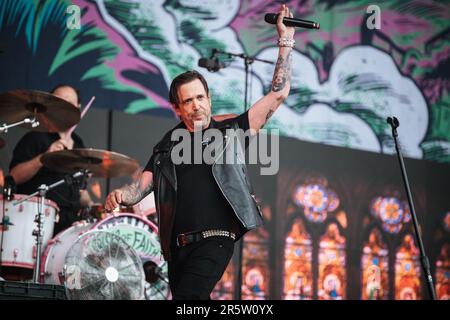 Billy Talent vit au Slam Dunk Festival, au nord de leeds, au royaume-uni, le 28th mai 2023. Banque D'Images