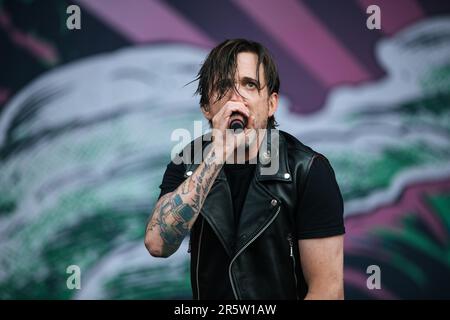 Billy Talent vit au Slam Dunk Festival, au nord de leeds, au royaume-uni, le 28th mai 2023. Banque D'Images