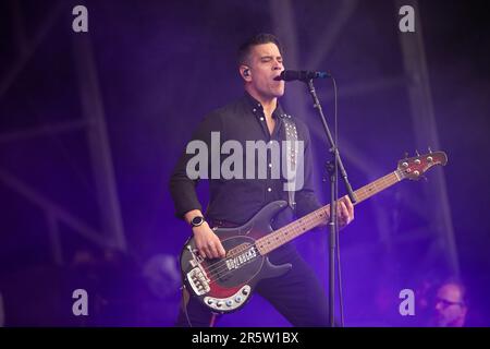 Billy Talent vit au Slam Dunk Festival, au nord de leeds, au royaume-uni, le 28th mai 2023. Banque D'Images