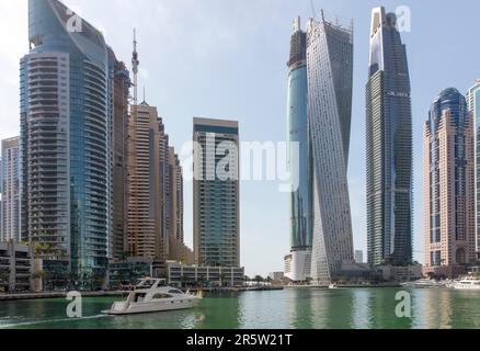 La Marina de Dubaï, DUBAÏ, ÉMIRATS ARABES UNIS Banque D'Images