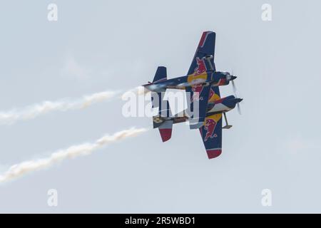Flying Bulls au Pardubice Air Show 2023 à Pardubice, République Tchèque Banque D'Images