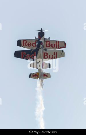 Flying Bulls au Pardubice Air Show 2023 à Pardubice, République Tchèque Banque D'Images