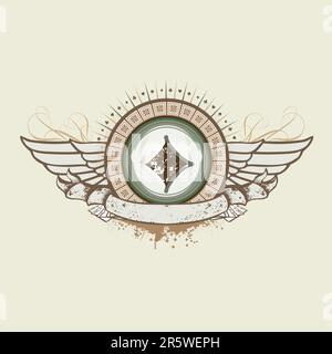 Vector illustration sur un objet de jeu. Costume de diamants lent Illustration de Vecteur