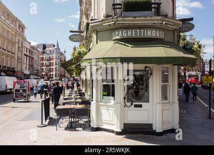 Spaghetti House, 24 Cranbourn Street, Leicester Square, Londres, WC2, Angleterre, Royaume-Uni Banque D'Images