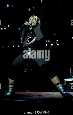 Milan italie 1993-09-07 : Billy Idol concert au Forum Assago Banque D'Images