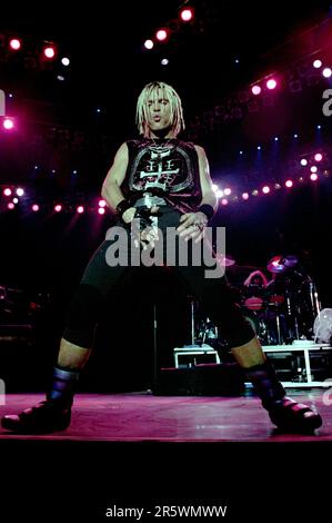 Milan italie 1993-09-07 : Billy Idol concert au Forum Assago Banque D'Images