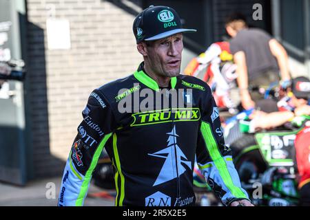 Manchester, Royaume-Uni. 5th juin 2023. Jason Doyle - Ipswich TruMix Witches pendant le match de première fidélité de Sports Insure entre Belle vue Aces et Ipswich Witches au National Speedway Stadium, Manchester, le lundi 5th juin 2023. (Photo : Ian Charles | INFORMATIONS MI) Credit: INFORMATIONS MI & Sport /Alamy Live News Banque D'Images